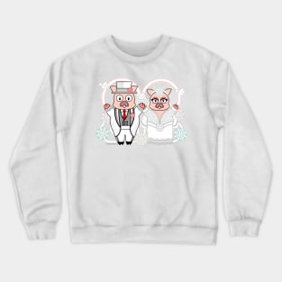 PIGGY WHITE WEDDING Crewneck Sweatshirt